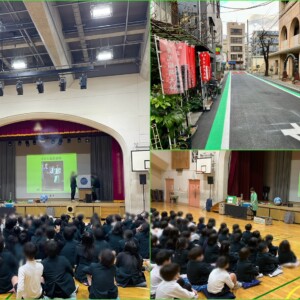 開校110周年の小学校でサイエンスショー